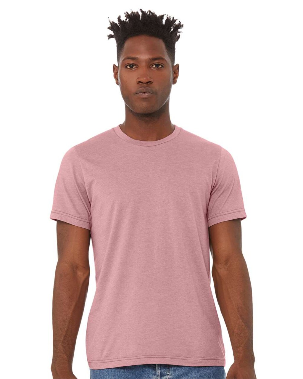BELLA + CANVAS Premium CVC Short Sleeve Crewneck Jersey T-Shirt for Custom Printing & Layering Styles Tee
